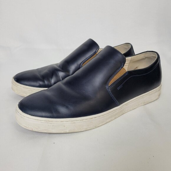 SOREL Caribou Slip On Sneakers Loafers Casual Shoes Leather Navy Men’s SZ 10.5 main image 5